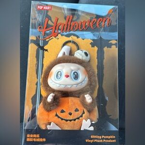 Authentic Pop Mart Halloween Sitting Pumpkin Labubu